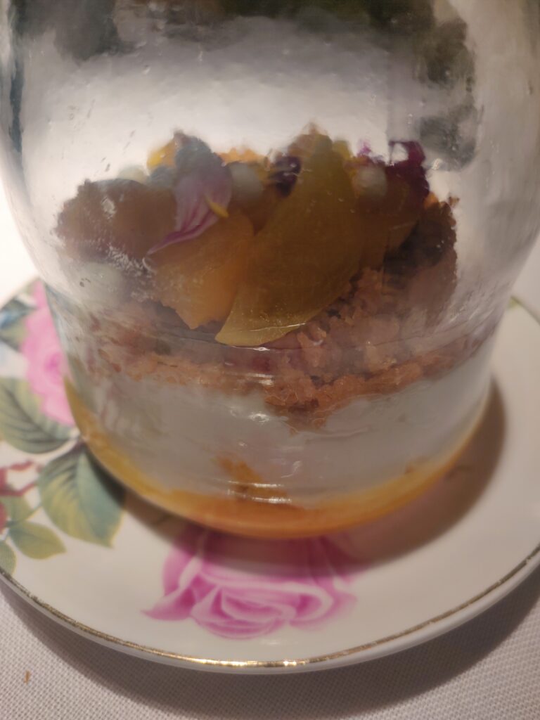yogur de frutas con curry